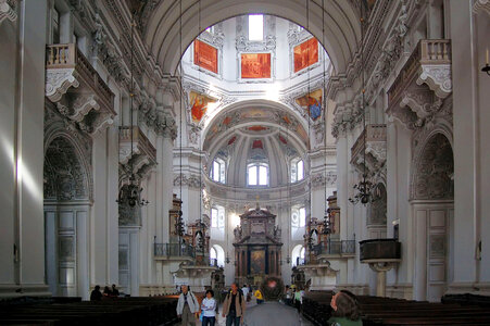 Inside the Cathedral in Salzburg, Austria photo