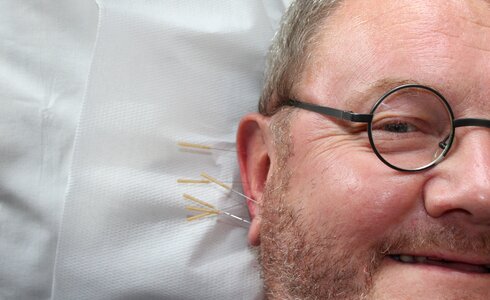 Medical ear self portrait