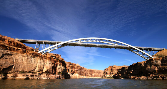 Hite Crossing Bridge over Colorado River photo