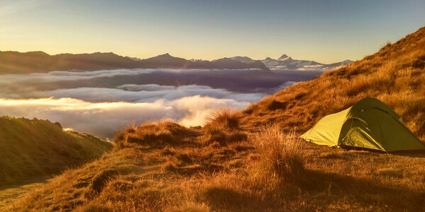 Camping among the clouds