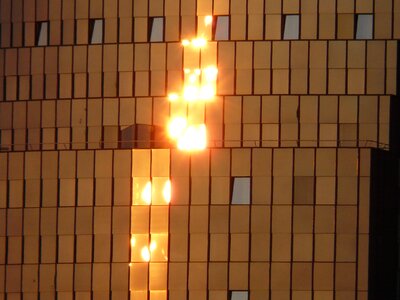 Front window sun backlighting