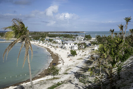 Curved Beach landscape in Bahia Honda State Park