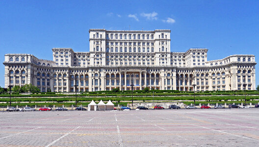The Parliament Palace in Bucharest, Romania photo