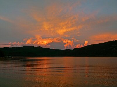 Red lake water photo