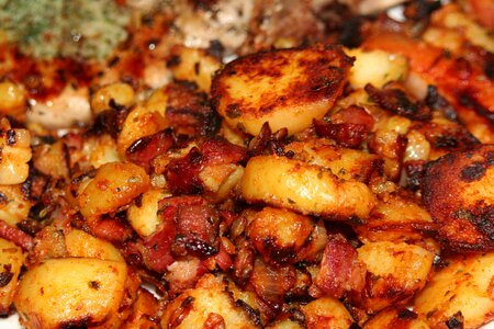 Potato bacon food photo
