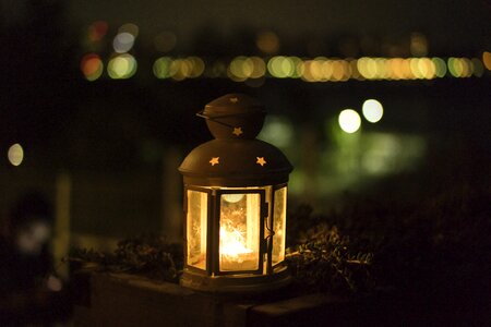 Lantern Candle Light Night photo