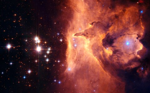 Emission nebula ngc 6357 constellation skorpion photo