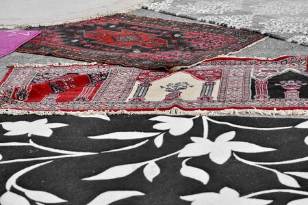 Textil rug mosaic photo
