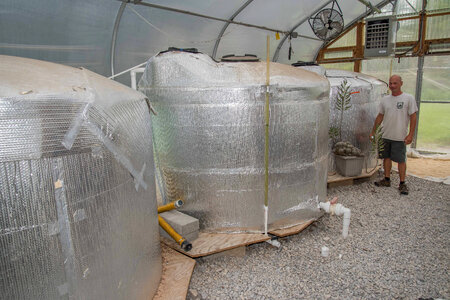 Water treatment system, storage containers
