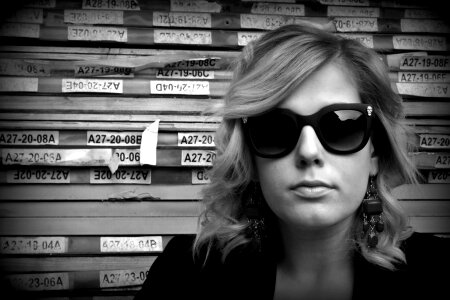 Sunglasses attractive girl