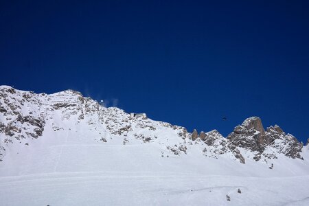 Mountains mountain peaks wintry photo