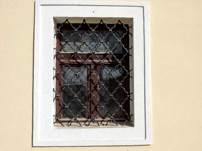 Antique cast iron window photo
