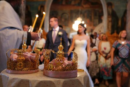 Orthodox wedding ceremony photo
