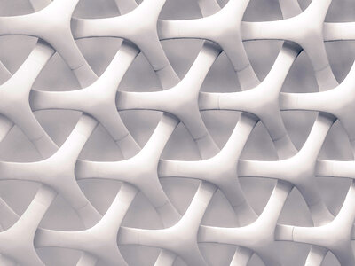 White Abstract Overlapping Pattern photo
