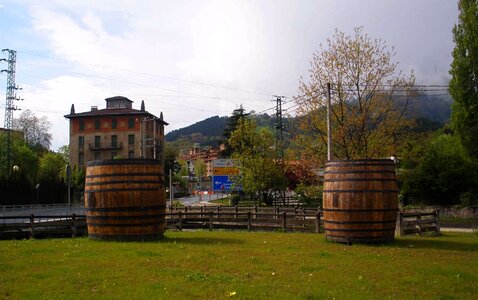 Sky clouds barrels photo