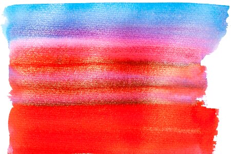 Painting technique soluble in water not opaque