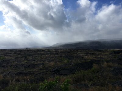 Lava flow at Hawaii Volcano National Park photo