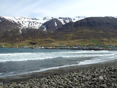 the village of Ólafsfjörður, Iceland photo