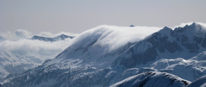 Mountain landscape austria wolkenwand photo