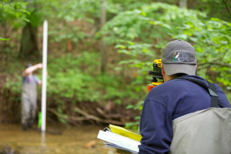 FWS employees surveying and assessing rivers and streams-1
