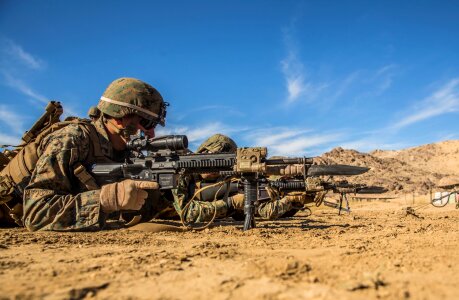 U.S. Marines arms exercise