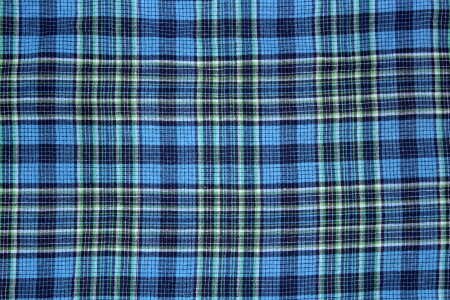 Cloth textile checkered