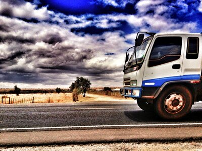 Trucking road transport photo