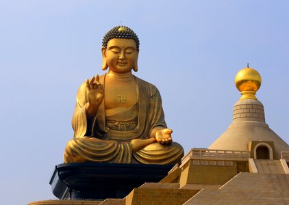 Taiwan big buddha buddha statues photo