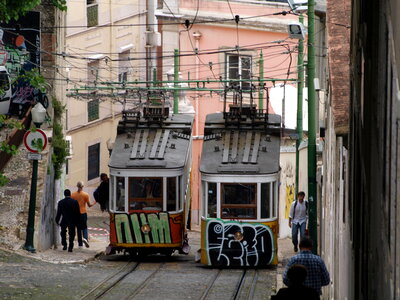 Elevador da Bica, Lisbon, Portugal photo