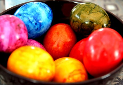 Colorful easter egg color