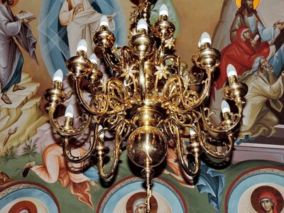 Chandelier religion decoration