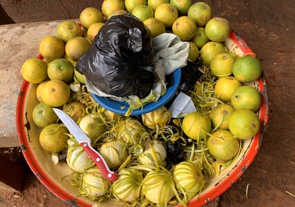 Orange knife fruit