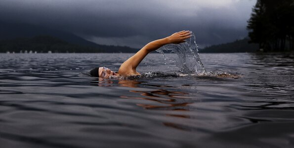 Lake girl female photo