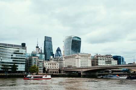 Thames River Passes London photo