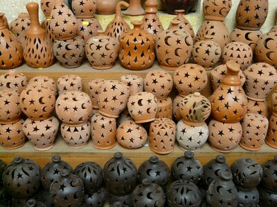 Fragile earthen material earthenware