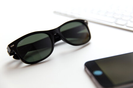 Sunglasses on Office Desk