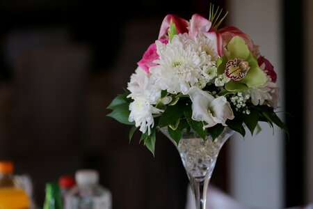 Bouquet crystal vase