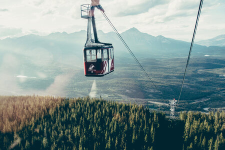 Sky Tram at Jasper National Park, Alberta, Canada photo