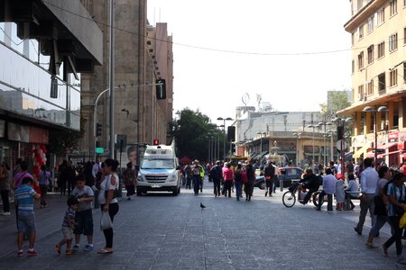 street of Plaza de Armas Santiago de Chile photo