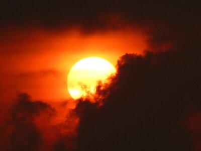 Mood sunset backlighting photo