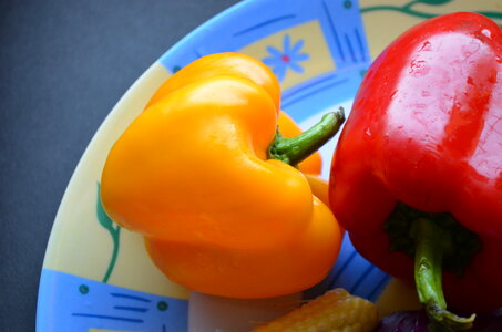 Bell Peppers Yellow Red photo
