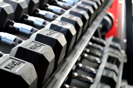 Exercise gym lifting photo