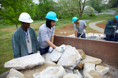 Construction of outdoor classroom-1