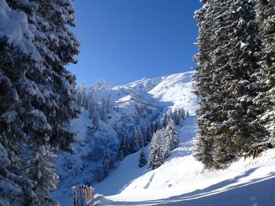 Winter montafon austria photo