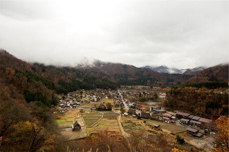 Shirakawago Village and landscape in Japan