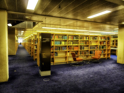 Library in The Hague in the Netherlands