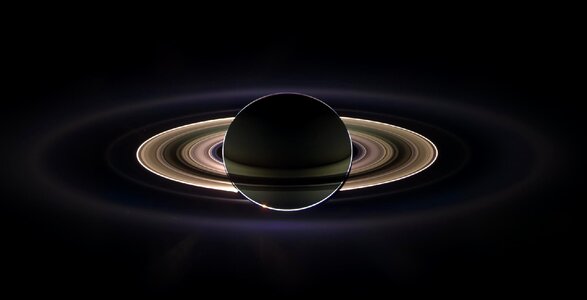 Saturn's rings rings space photo