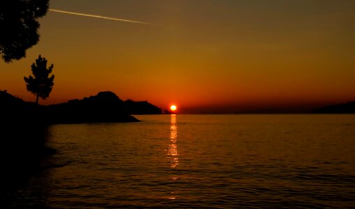 Atmosphere backlight beach