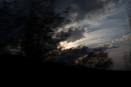 Speed clouds dark photo