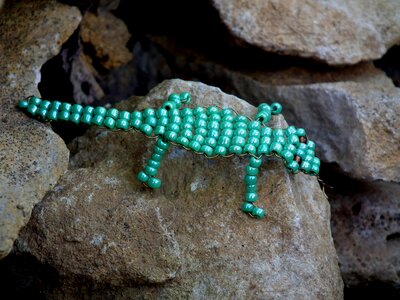 Chaplet stones green